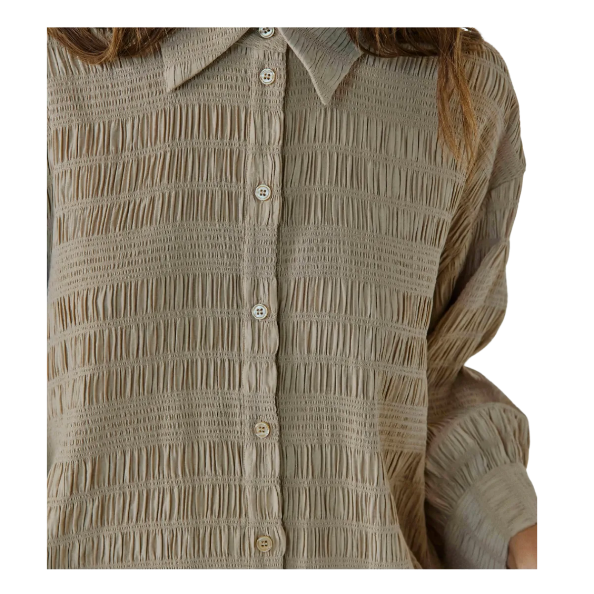 Best Norr Clarra Shirt - Warm Beige