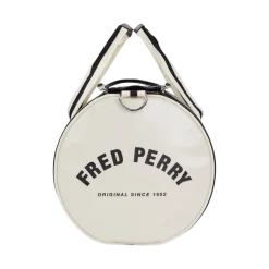 Clearance Fred Perry Classic Barrel Bag - Black/Ecru