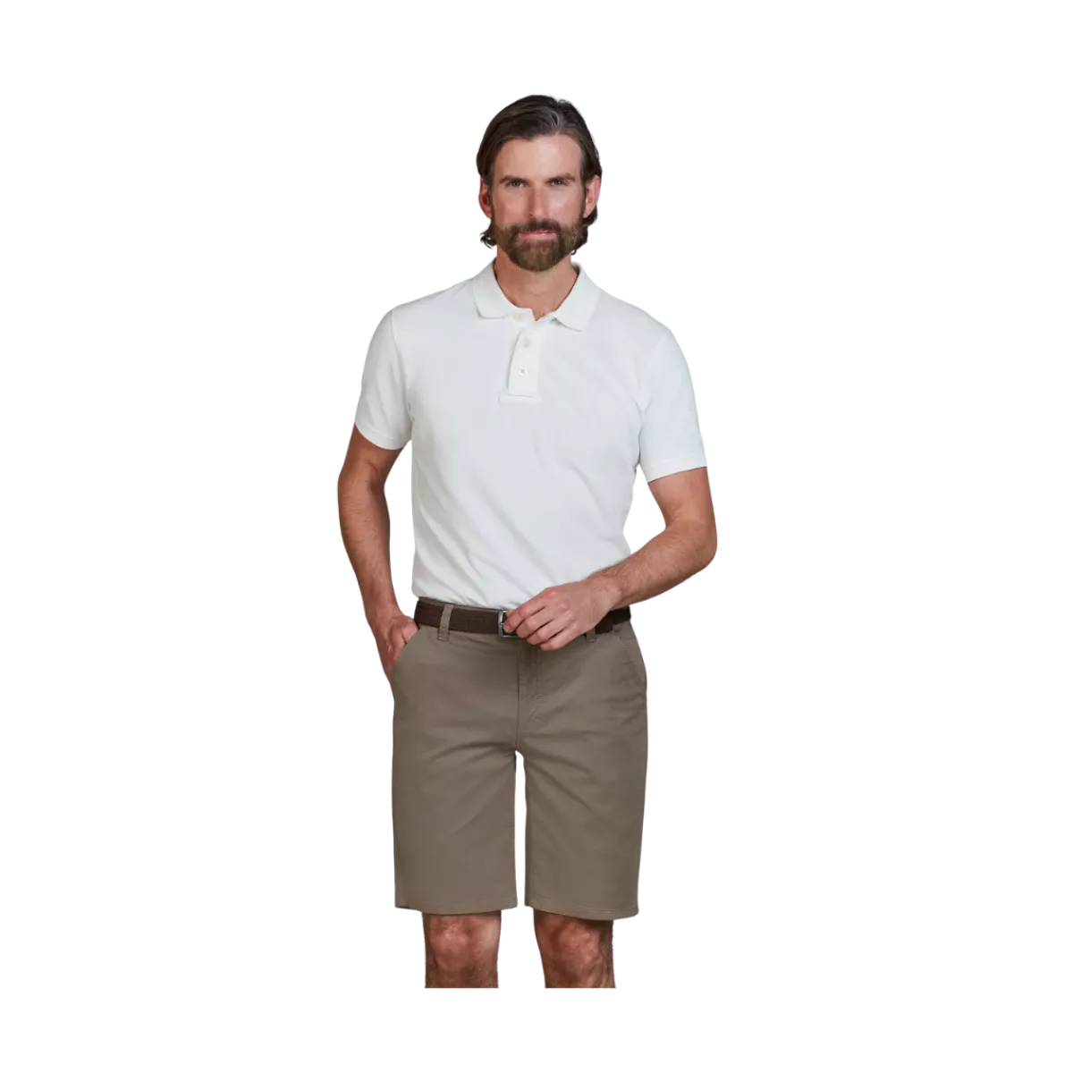 Sale Hansen & Jacob Caic Chino hort - Rutic Brown