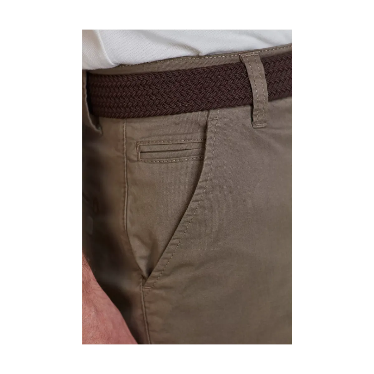 Sale Hansen & Jacob Caic Chino hort - Rutic Brown