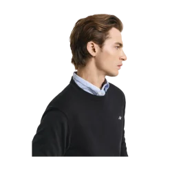 Sale Gant Claic Cotton C-Neck - Black