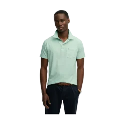 Online Superdry Classic Cotton Linen Polo - Fresh int Green