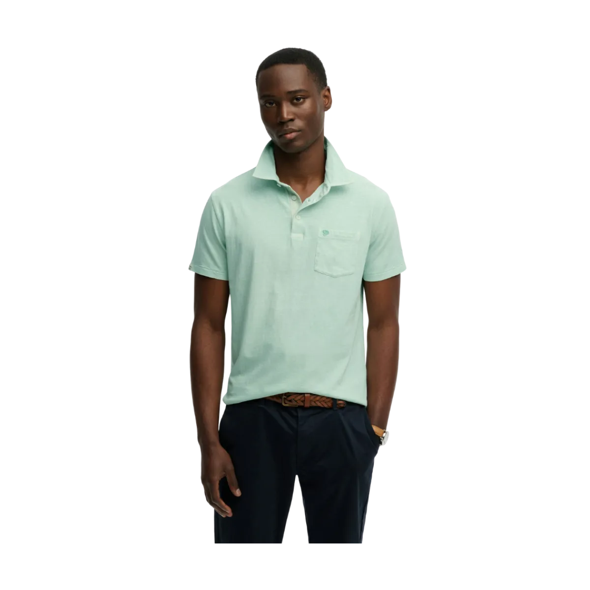 Online Superdry Classic Cotton Linen Polo - Fresh int Green