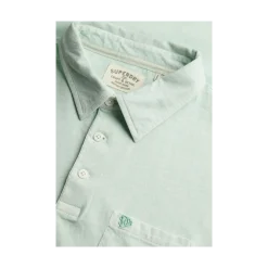 Online Superdry Classic Cotton Linen Polo - Fresh int Green