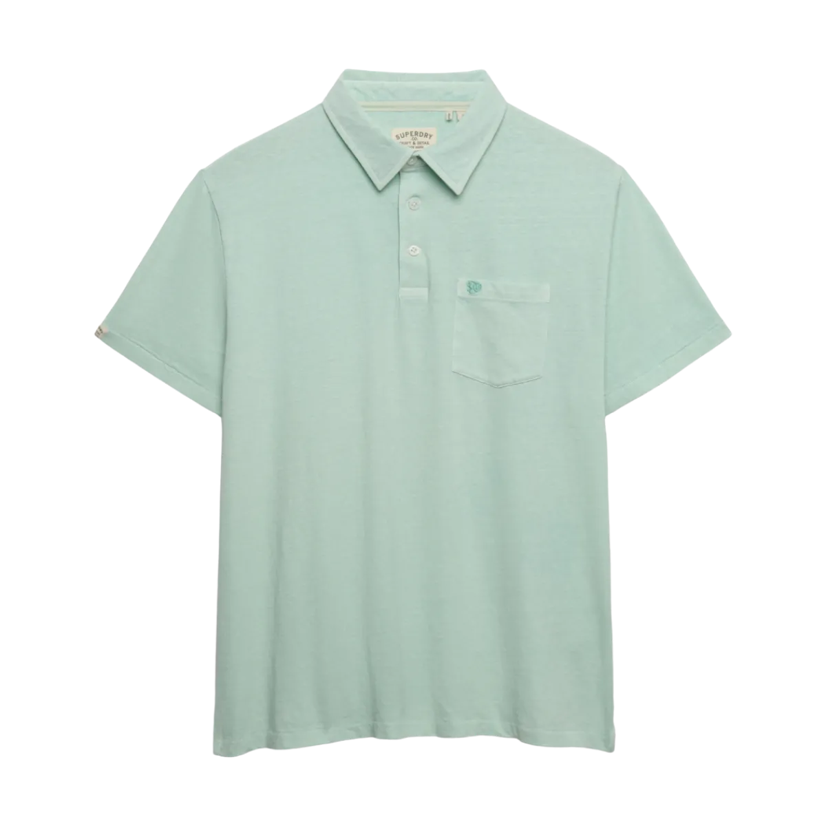 Online Superdry Classic Cotton Linen Polo - Fresh int Green