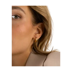New Mockberg Classic Gold Hoops Medium - gold