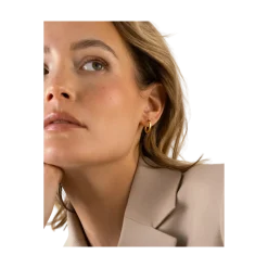 New Mockberg Classic Gold Hoops Medium - gold