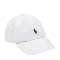 Clearance Polo Ralph Lauren Classic Sport Cap - White/ Newport Navy