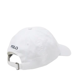Clearance Polo Ralph Lauren Classic Sport Cap - White/ Newport Navy