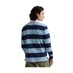 Best Polo Ralph Lauren Caic triped Rugger - Powder Bue/Newport Navy