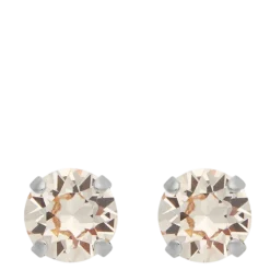 Discount Caroline Svedbom Classic Stud Earrings Rhodium - 344 Silk