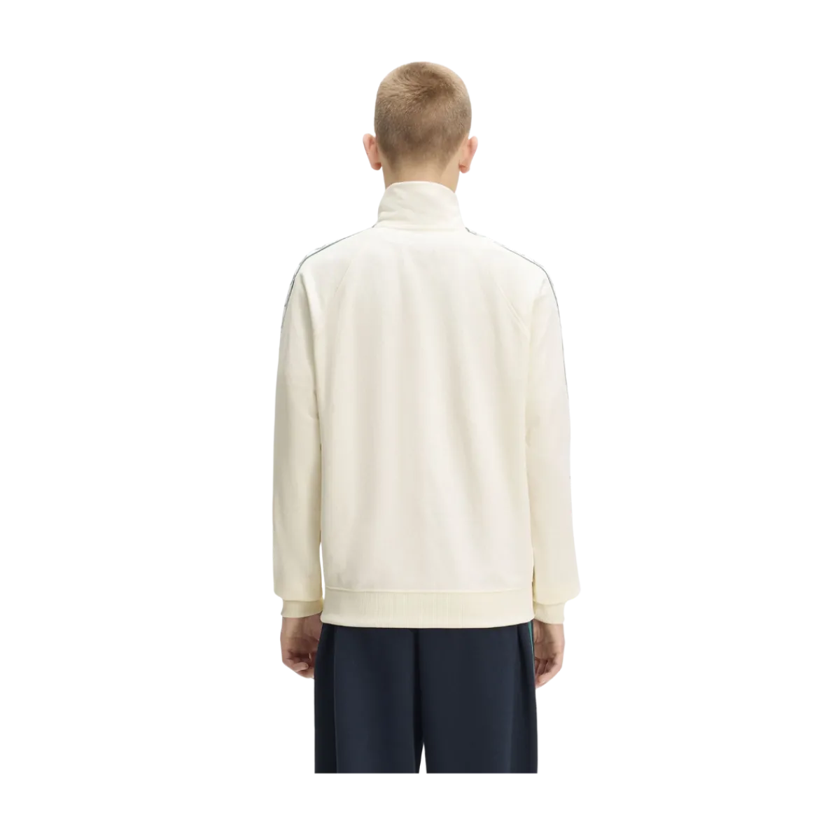 Clearance Fred Perry Contrat Tape Track Jacket - Ecru