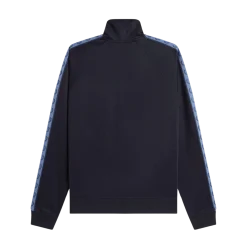 Clearance Fred Perry Contrat Tape Track Jacket - Navy