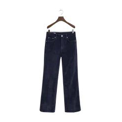 New Gant Corduroy Flare Jeans - Evening Blue