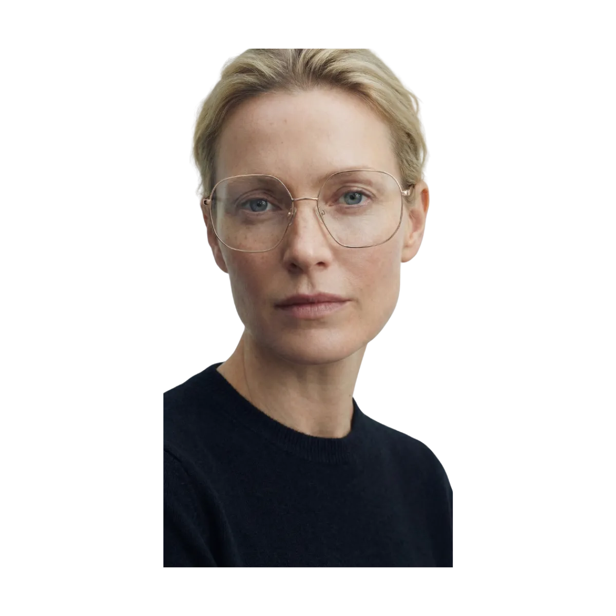 Best GLAS Eyewear Cornelia Readers - Gold Blush 2.5