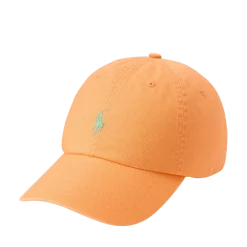 Sale Polo Ralph Lauren Cotton Chino Ball Cap - Pompano Orange