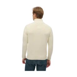 Best Superdry Cotton Haf Zip Knit - Cream