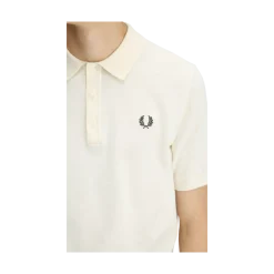 Discount Fred Perry Cotton Knitted hirt - Ecru