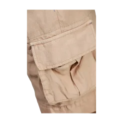Outlet Hansen & Jacob Cotton/inen Cargo Shorts - Beige