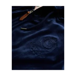 Online Superdry Country Club Velour Ziphood - Eclipse Navy