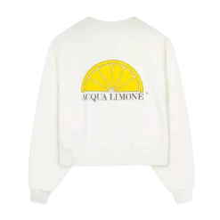 Acqua Limone Cropped Ivy Sweater - Off White