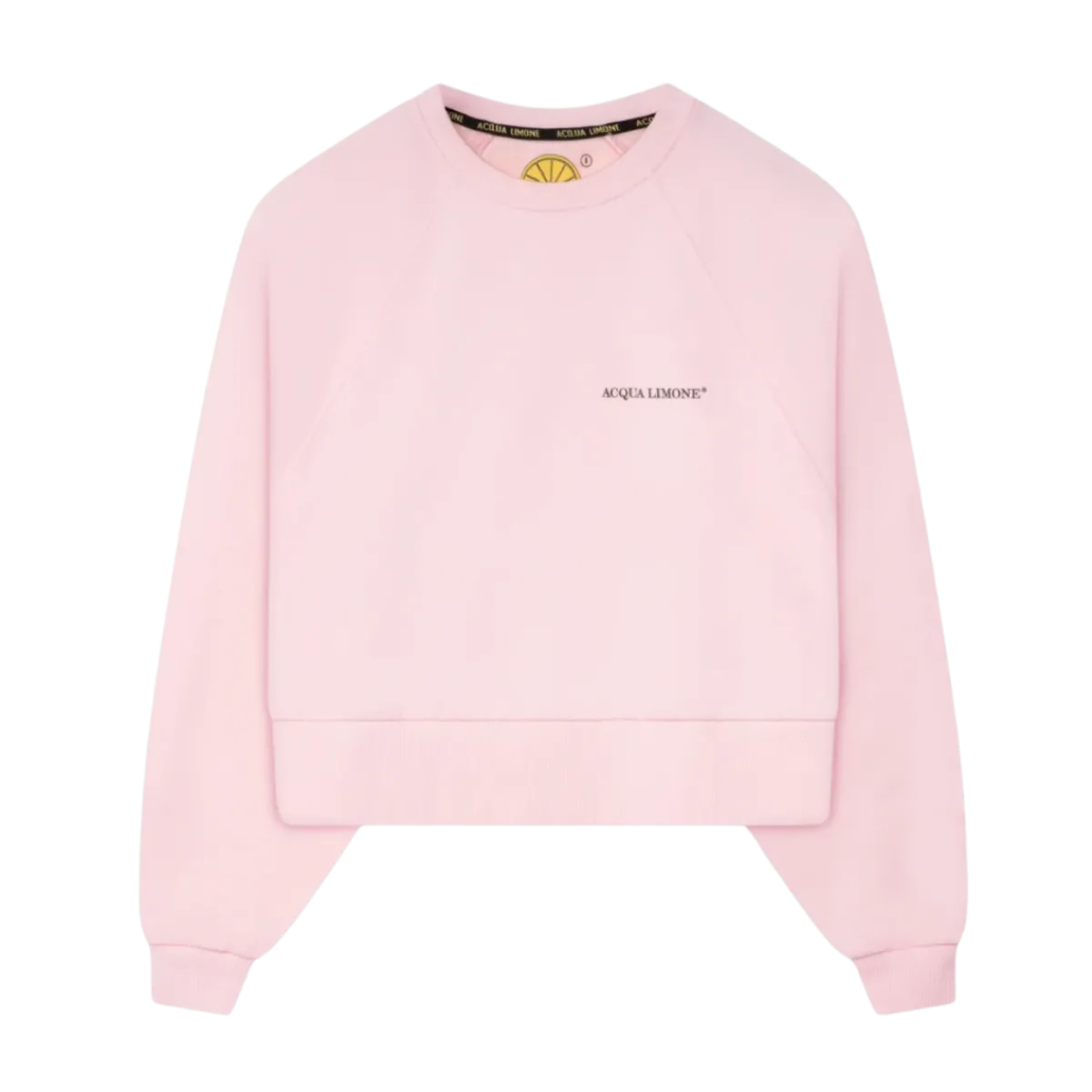 Sale Acqua Limone Cropped Ivy Sweater - Pale Pink