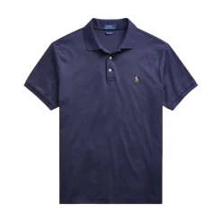 Clearance Polo Ralph Lauren Cutom lim Fit oft Cotton Polo hirt - pring Navy Heater
