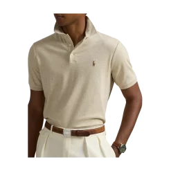 Hot Polo Ralph Lauren Cutom im Fit oft Cotton Poo hirt - Expedition Dune Heather