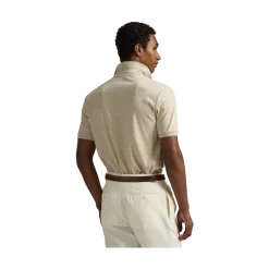 Hot Polo Ralph Lauren Cutom im Fit oft Cotton Poo hirt - Expedition Dune Heather