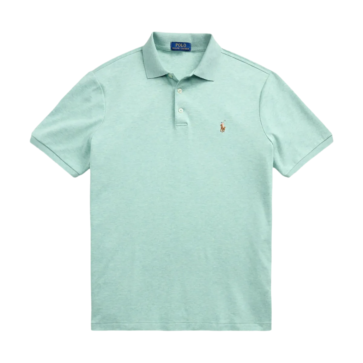 Outlet Polo Ralph Lauren Cuto li Fit oft Cotton Polo hirt - Celadon Heather
