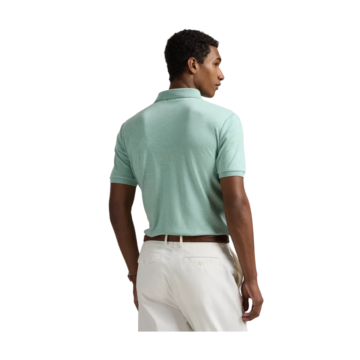 Outlet Polo Ralph Lauren Cuto li Fit oft Cotton Polo hirt - Celadon Heather