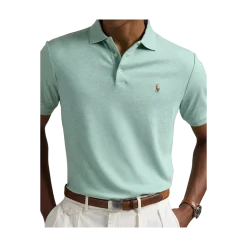 Outlet Polo Ralph Lauren Cuto li Fit oft Cotton Polo hirt - Celadon Heather