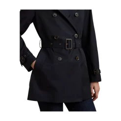 Best Lauren Db Belt Lined Coat - Dark Navy