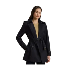 Best Lauren Db Belt Lined Coat - Dark Navy