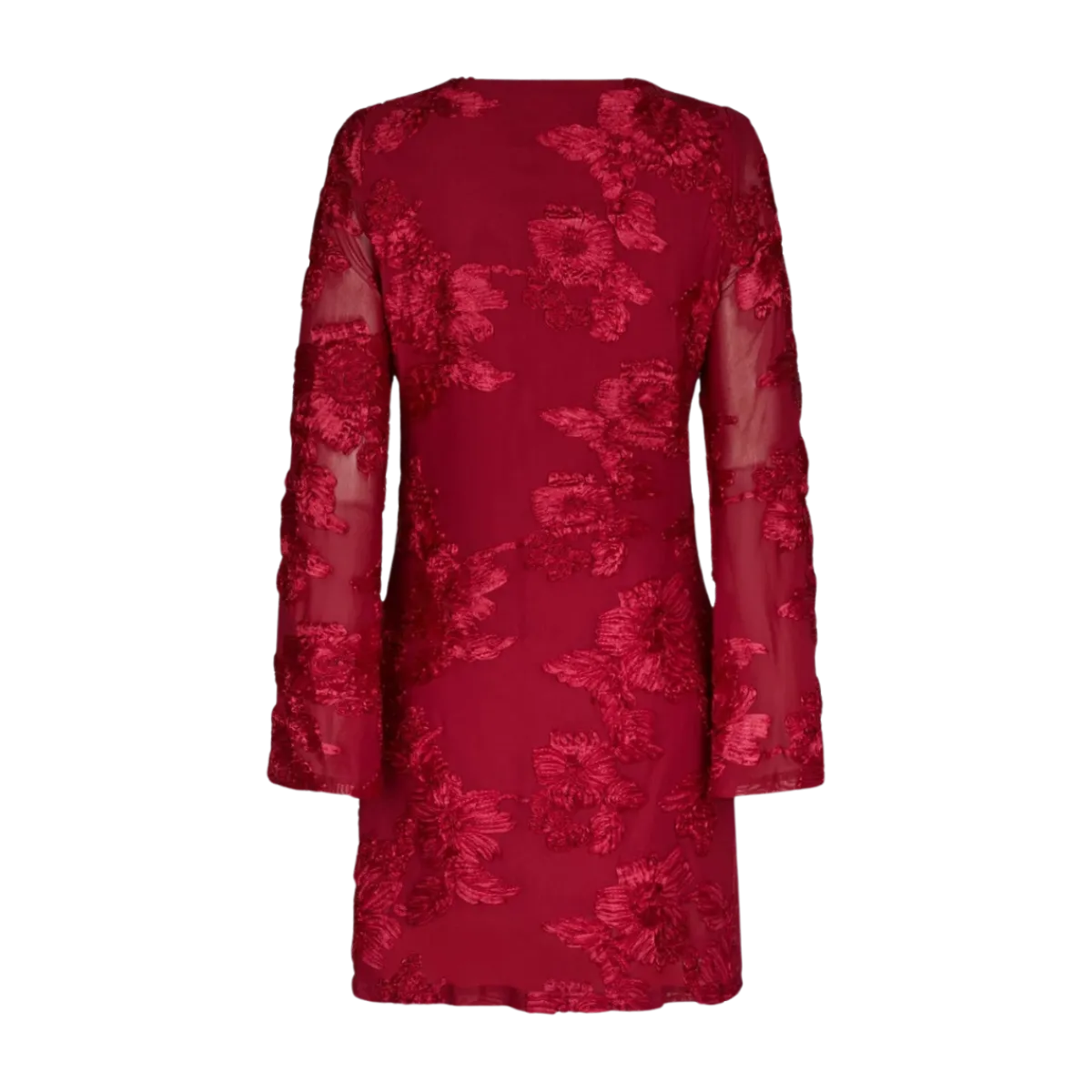 Hot Neo Noir Dirina Big Flower Dress - Red
