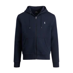 Best Polo Ralph Lauren Doube Knit Fu-Zip Hoodie - Aviator Navy