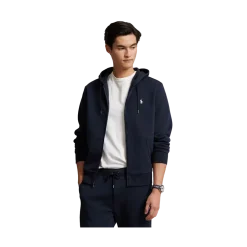 Best Polo Ralph Lauren Doube Knit Fu-Zip Hoodie - Aviator Navy