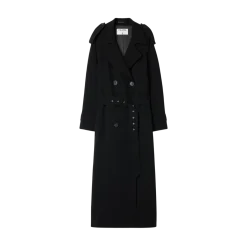 Filippa K Draped Trench Coat - Black