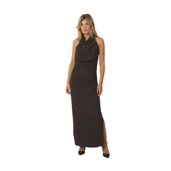 Hot Neo Noir Dunie Dress - Dark Brown