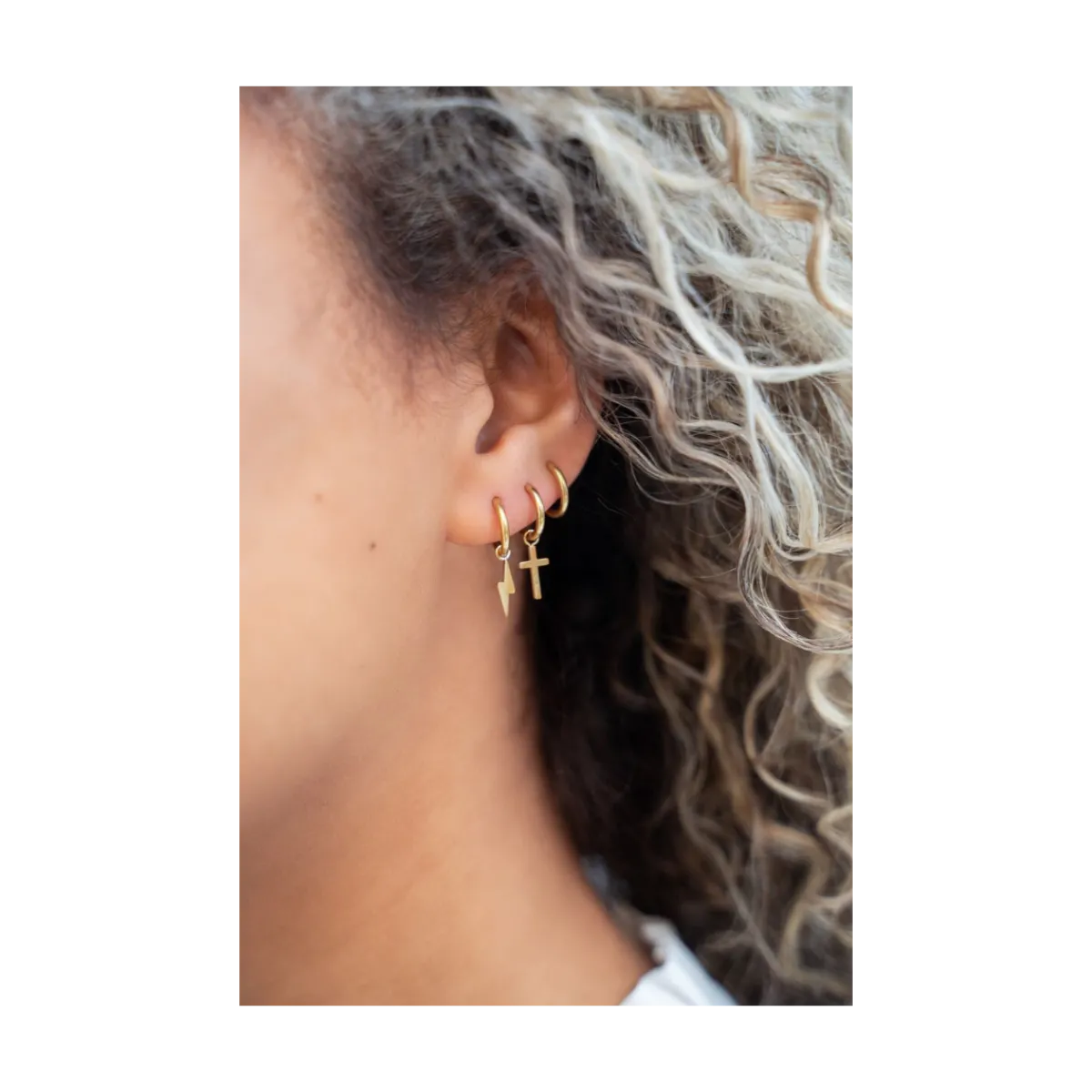 New My Jewellery Earrings Basic - 0.9 Cm - Gold