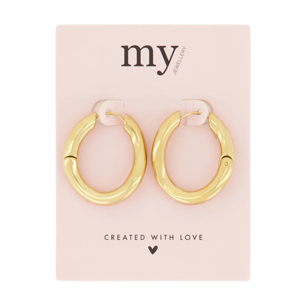 Discount My Jewellery Earrings Twist Hoops - Gold