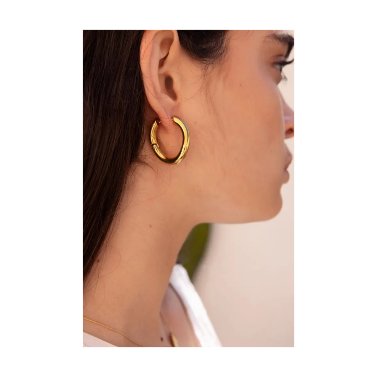 Discount My Jewellery Earrings Twist Hoops - Gold