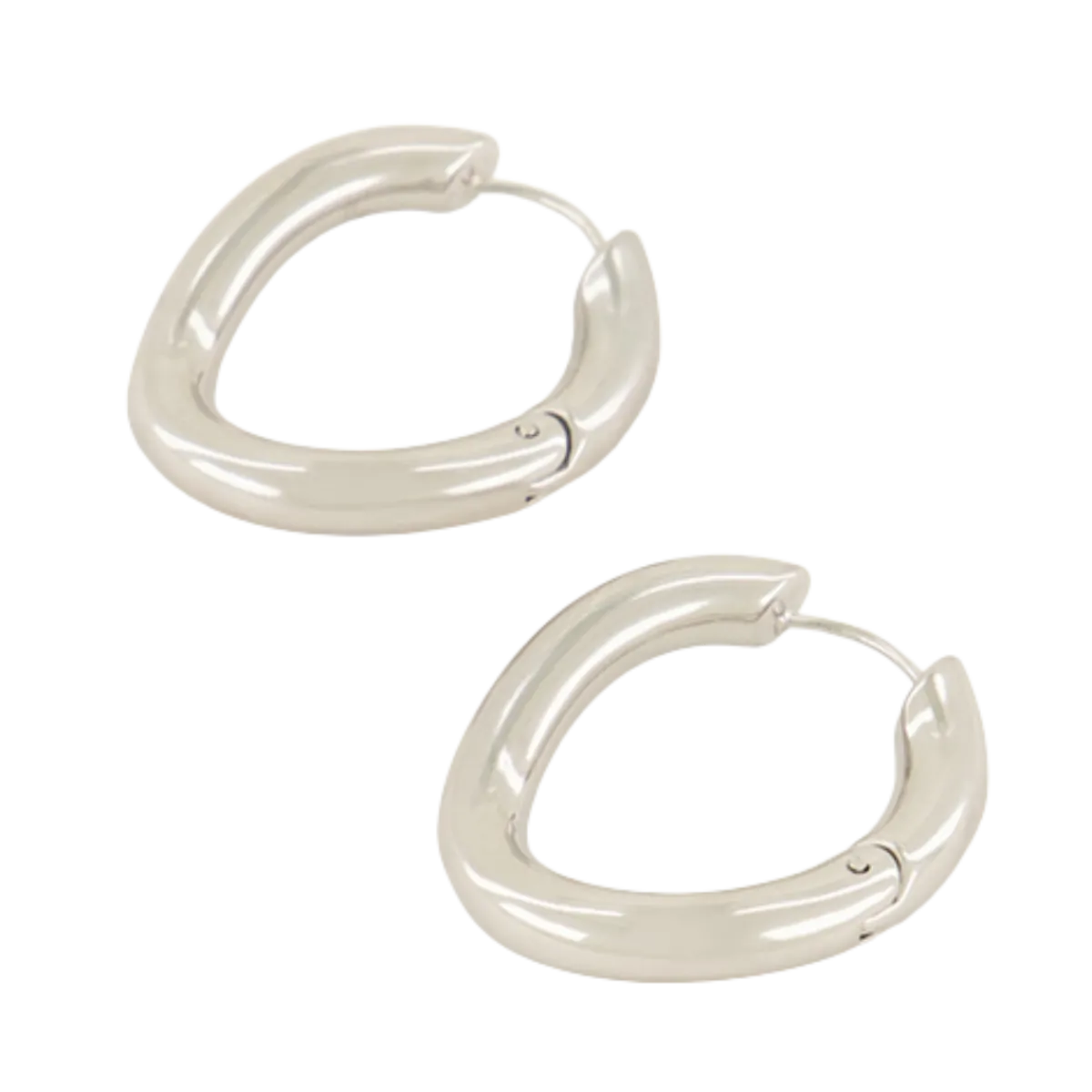 Hot My Jewellery Earrings Twist Hoops - Silver