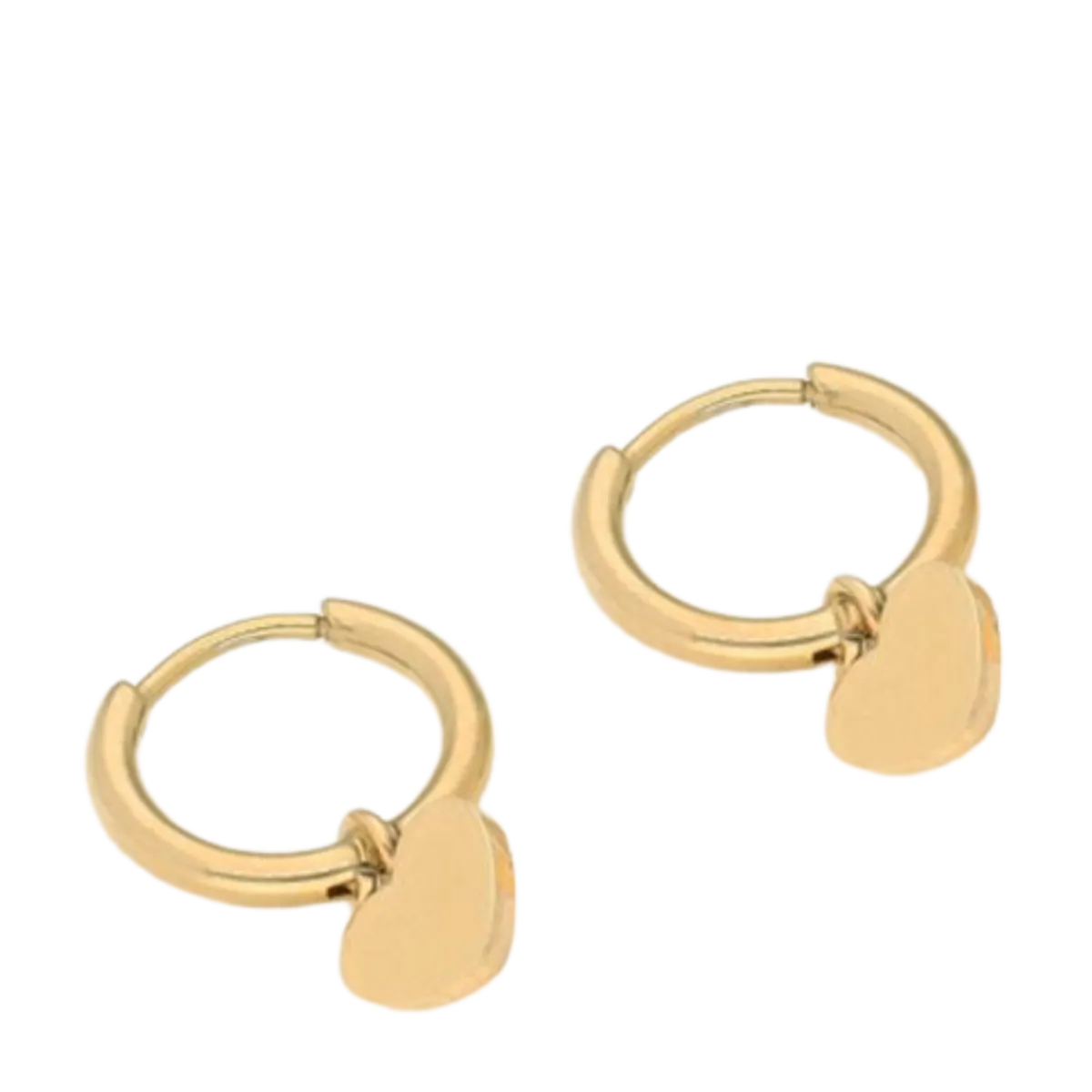 New My Jewellery Earring With Heart - Gold