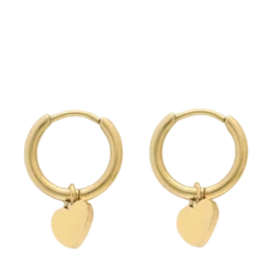New My Jewellery Earring With Heart - Gold