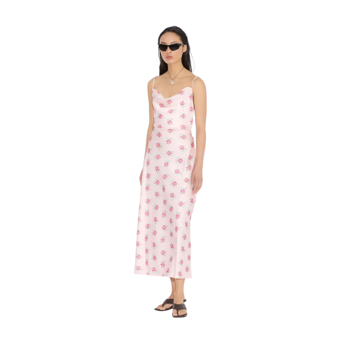 New Holzweiler Eila Print Dress - Light Pink