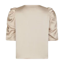 Outlet Neo Noir Elba Heavy Sateen Blouse - Champagne