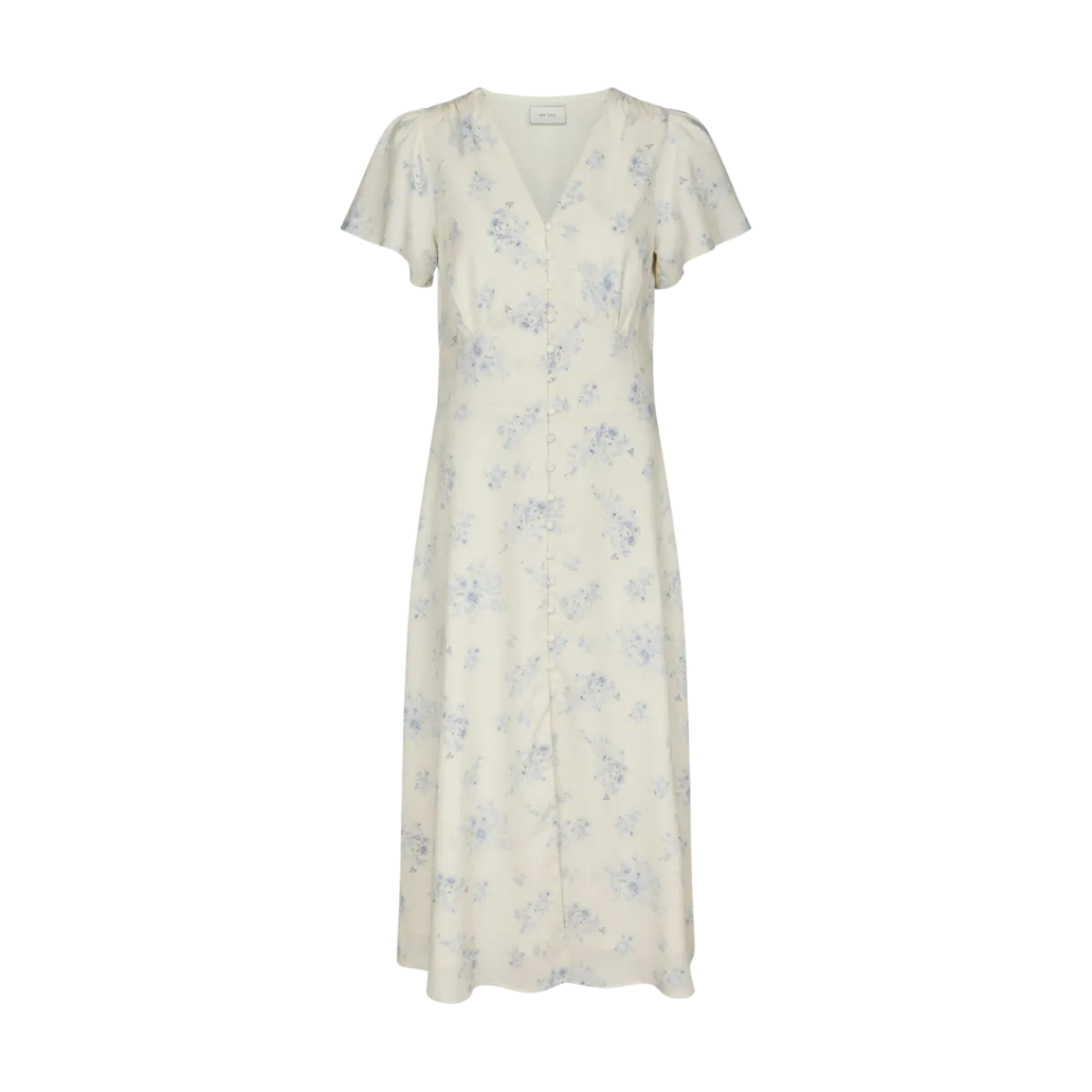 Hot Neo Noir Eleni Delicate Flower Dress - Creme
