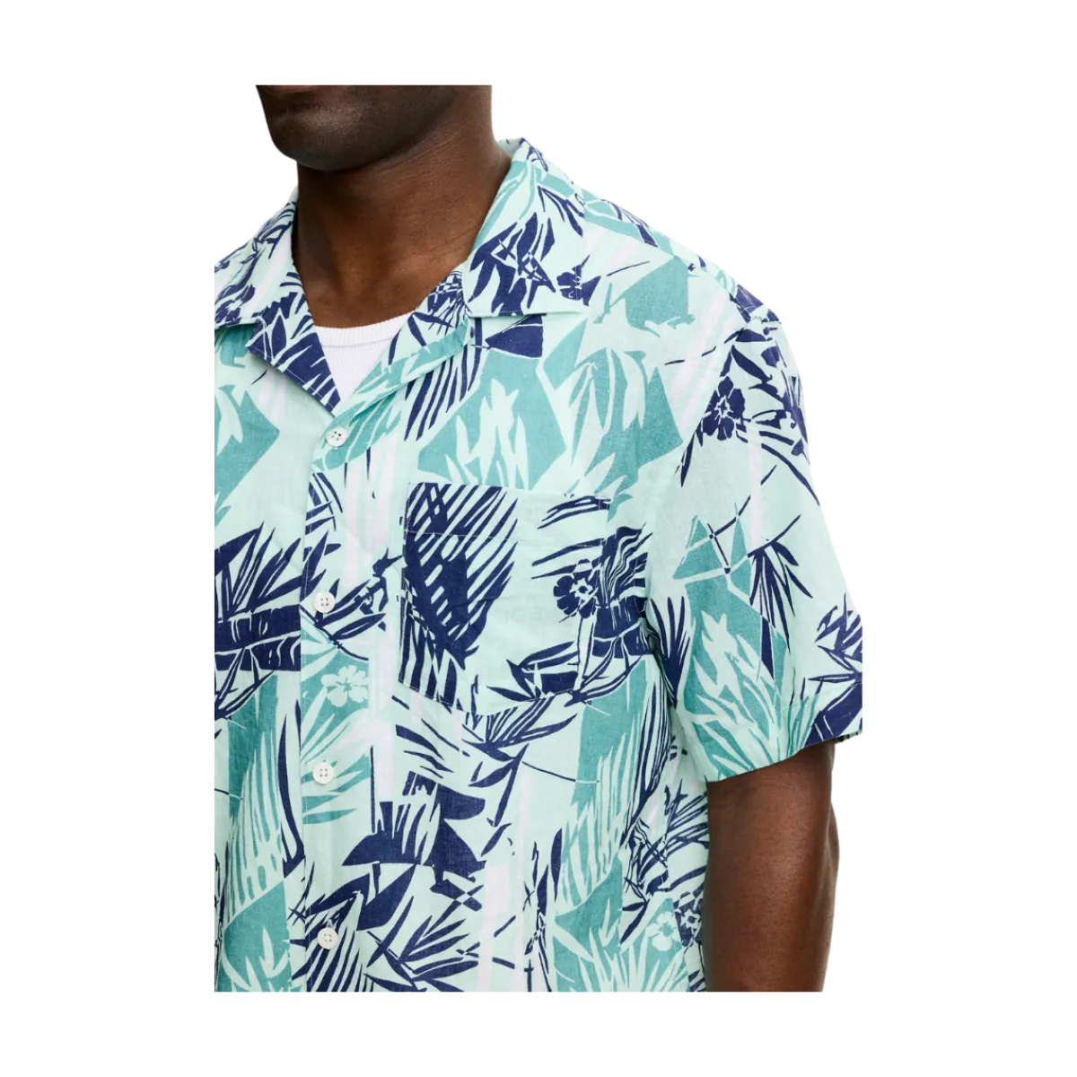 Hot J.Lindeberg Eio Grove Bay Reort hirt - Grove Bue