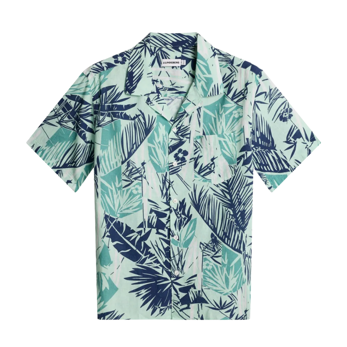 Hot J.Lindeberg Eio Grove Bay Reort hirt - Grove Bue